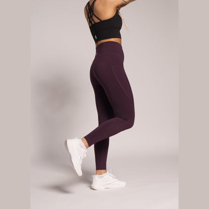 Pocket leggings for women’s -Dark Purple