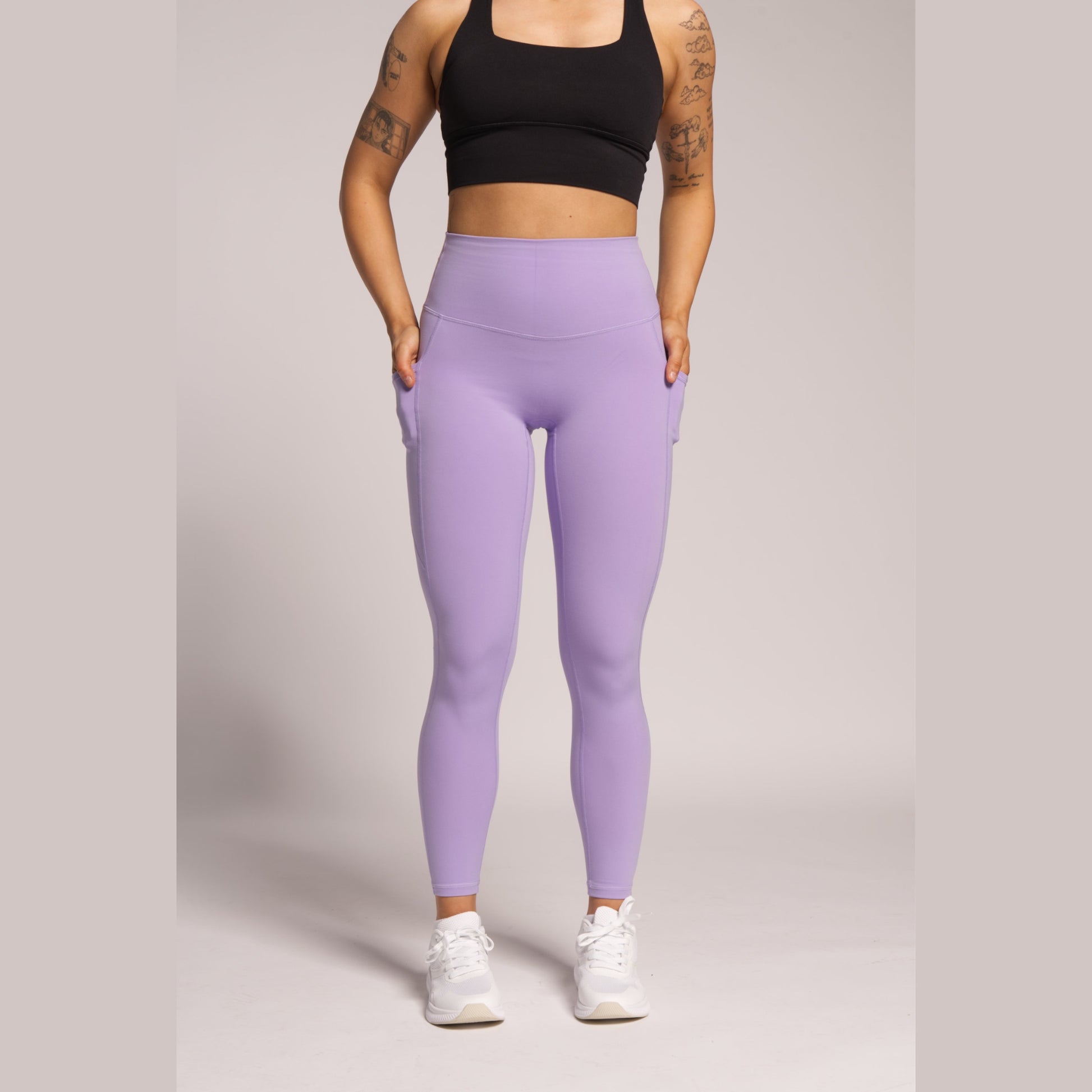 Pocket leggings for women’s -Lilac